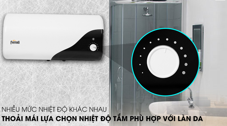 Bình nước nóng 20 lít Ferroli MIDO-DE 20L - Nhiều mức nhiệt độ