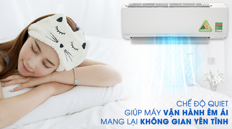 Hoạt động siêu êm - Máy lạnh Daikin Inverter 1.0 HP ATKC25UAVMV 