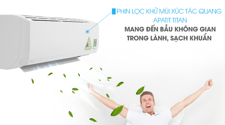 Phin lọc Apatit Titan - Máy lạnh Daikin Inverter 1.0 HP ATKC25UAVMV