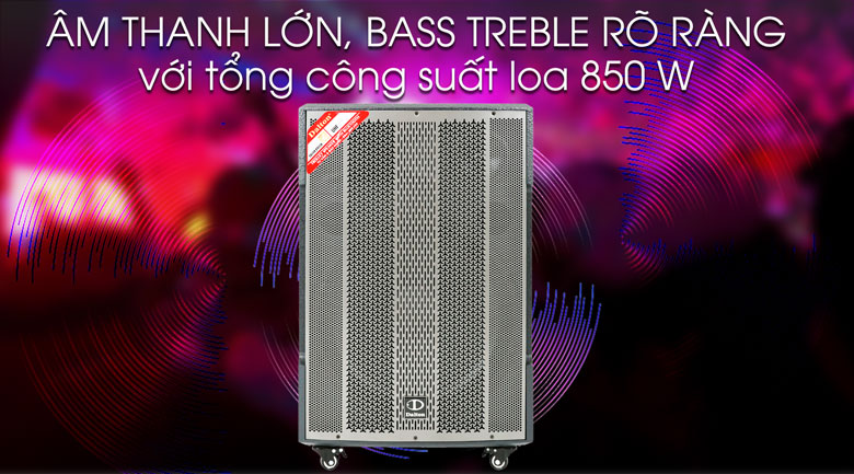 Loa kéo Karaoke Dalton TS-18G850X 850W - Công suất