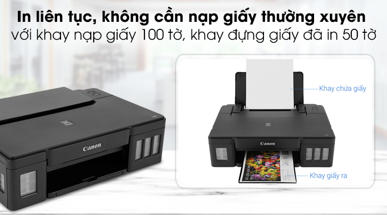 Máy in phun màu đơn năng Canon PIXMA G1010 - In hiệu quả