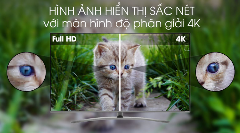 Độ phân giải Ultra HD 4K - Smart Tivi LG 4K 49 inch 49SM8100PTA